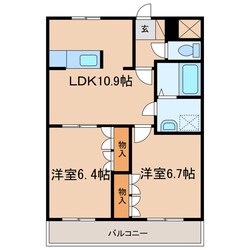 プロニティーMABIの物件間取画像